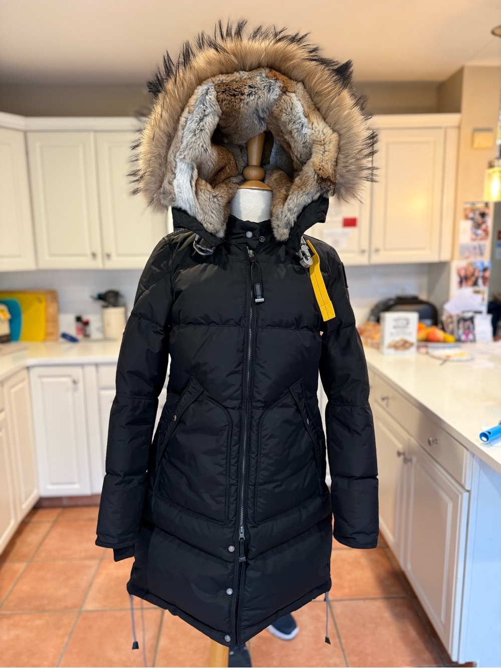 Parajumpers Long Bear Down Parka Black Size Small